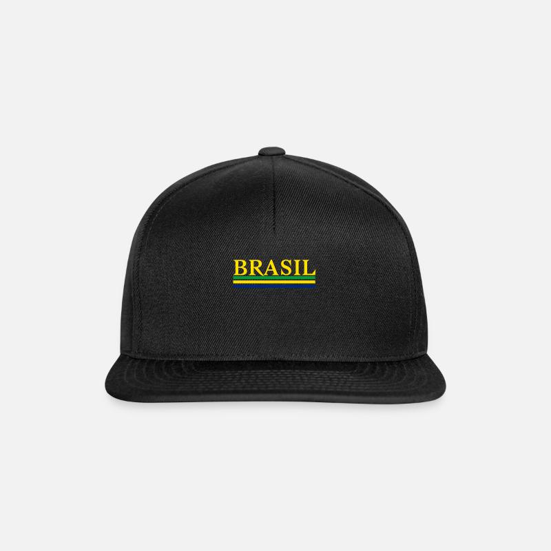 Brésil - Casquette snapback - noir/noir