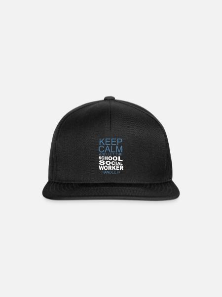 Lassen Sie den Schulsozialarbeiter - Snapback Cap - Schwarz/Schwarz