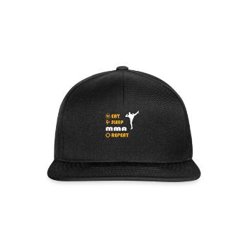 Mma - present for men and women - Snapback Cap - black/black - Front