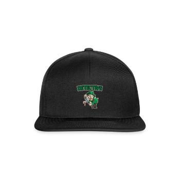 Detektiv mit Lupe - Snapback Cap - Schwarz/Schwarz - Vorne