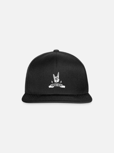 Winter - Snapback Cap - Schwarz/Schwarz