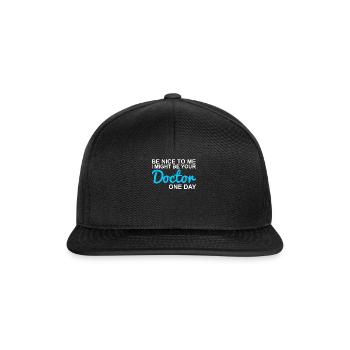 Doctor Student - Snapback Cap - black/black - Front