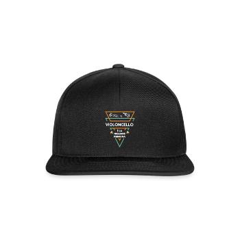 Outil de cadeau drôle de violoncelle - Casquette snapback - noir/noir - Devant