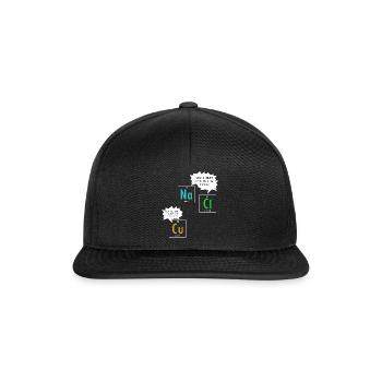 Chimiste Chimiste Lustig Nerd - Casquette snapback - noir/noir - Devant