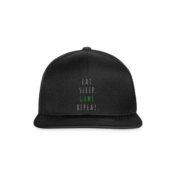 Gamer - Snapback Cap - Schwarz/Schwarz - Vorne