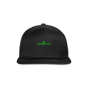 Powered by plants - Snapback Cap - black/black - Front