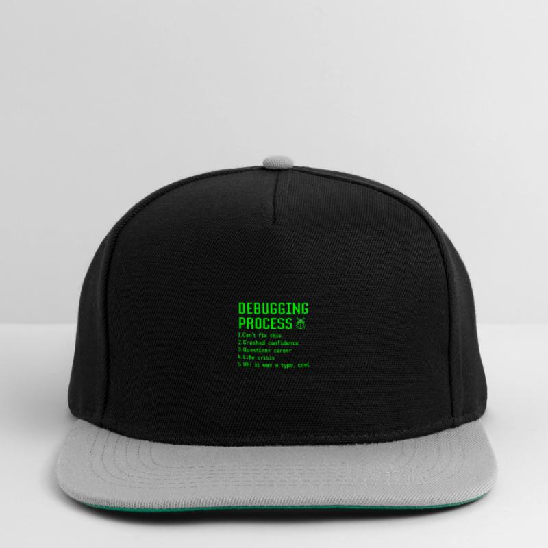 Debugging-Prozess Lustige Programmierer Coder Geschenkidee Snapback Cap