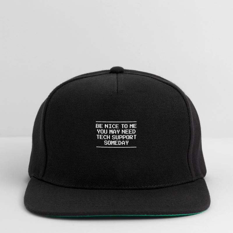 Tech Support Computer Science Computer IT Technology Snapback Cap