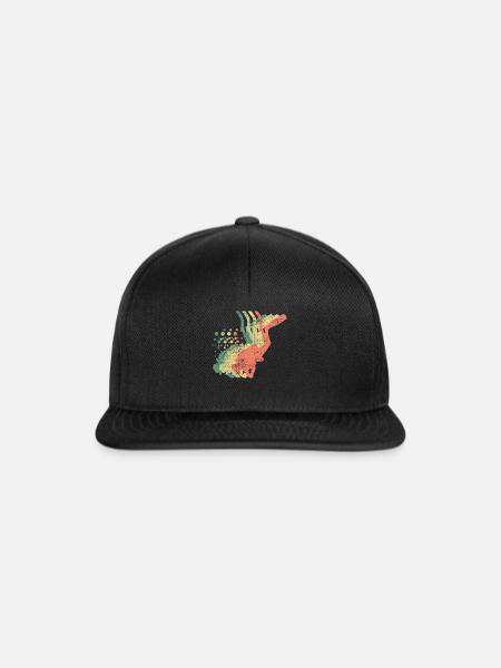 Tauchen Taucher Tauchanzug - Snapback Cap - Schwarz/Schwarz