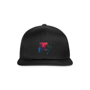 Kletter-Tshirt, Bouldern, Männer Frauen Kinder - Snapback Cap - Schwarz/Schwarz - Vorne