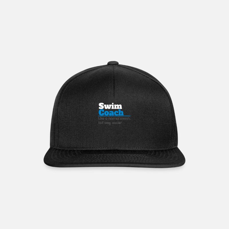 Schwimmtrainer Definition Trainer Wassersportlehrer - Snapback Cap - Schwarz/Schwarz