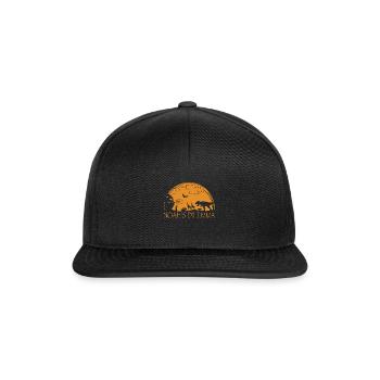 Le dilemme de Noé anti-religion athée - Casquette snapback - noir/noir - Devant
