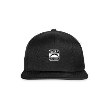 Warning Gymnast Could Flip At Any Moment Gymnastics - Snapback Cap - black/black - Front