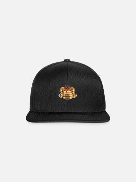 Crêpes palatschinken gâteau aux oeufs cadeau - Casquette snapback - noir/noir