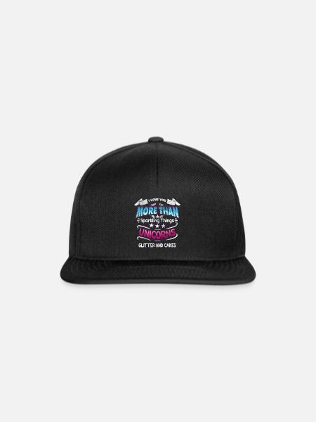 Einhorn - Snapback Cap - Schwarz/Schwarz