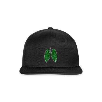 Cannabis Weed Lung Gift Drogues Fumer Niko - Casquette snapback - noir/noir - Devant