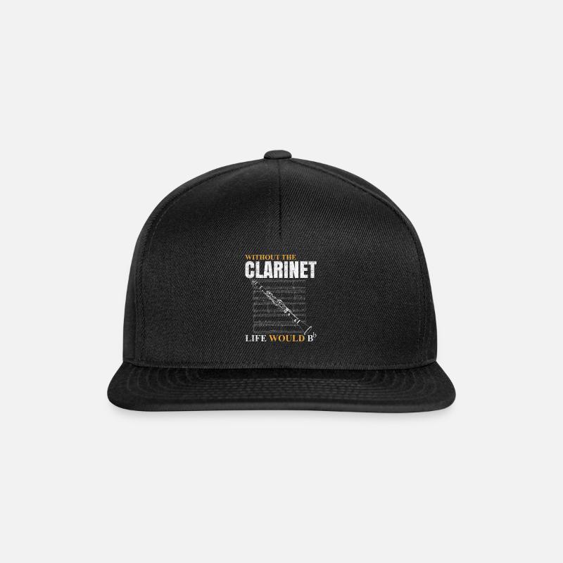 clarinette - Casquette snapback - noir/noir