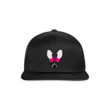 Lustige Lama-Lama-Alpaka-T-Shirt Geschenkideen - Snapback Cap - Schwarz/Schwarz - Vorne