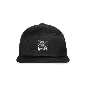 Meilleure fille - Casquette snapback - noir/noir - Devant