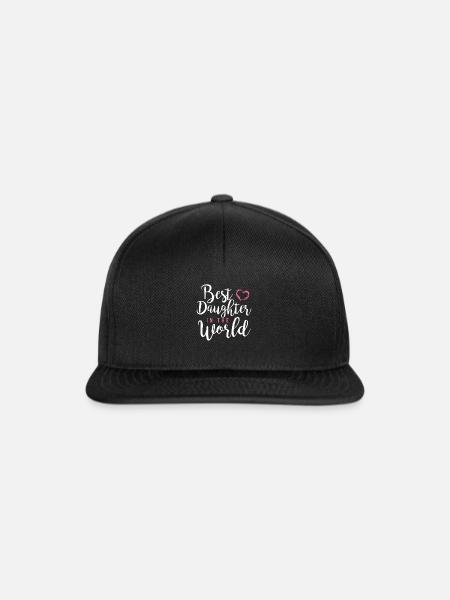 Beste Tochter - Snapback Cap - Schwarz/Schwarz