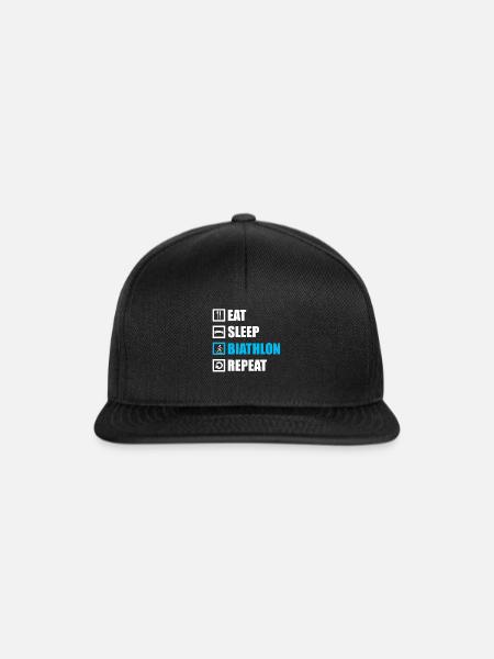 Biathlon - Snapback Cap - Schwarz/Schwarz