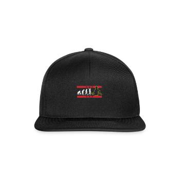 EVOLUTION FEUERWEHRMANN FEUERWEHR FIREFIGHTER - Snapback Cap - Schwarz/Schwarz - Vorne