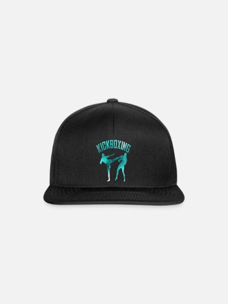 Kickboxen - Snapback Cap - Schwarz/Schwarz