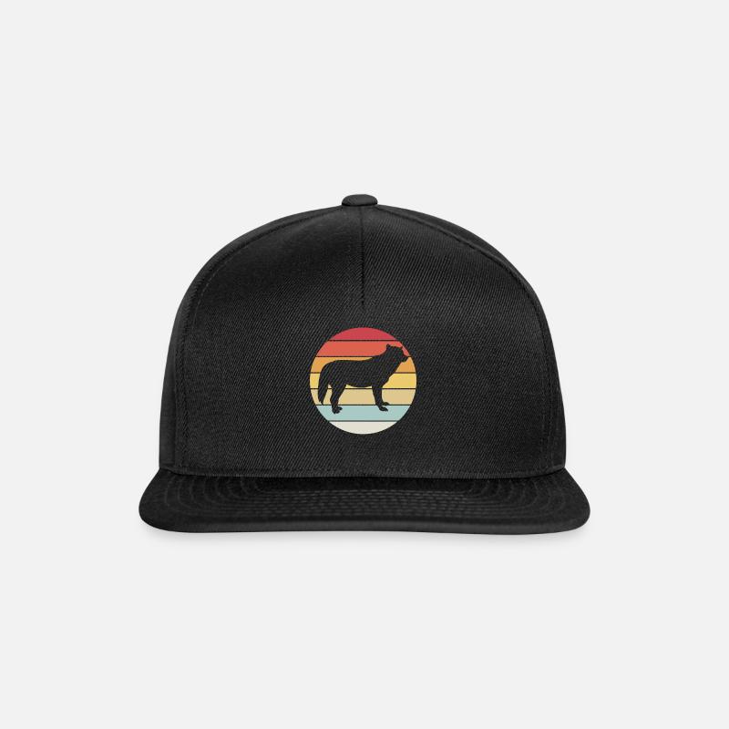 Wolf - Snapback Cap - Schwarz/Schwarz