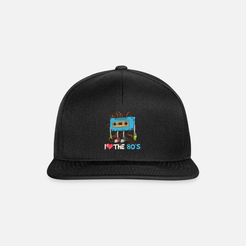 1980 - Snapback Cap - black/black