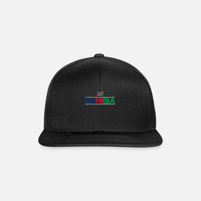 Namibia - Snapback Cap - Schwarz/Schwarz
