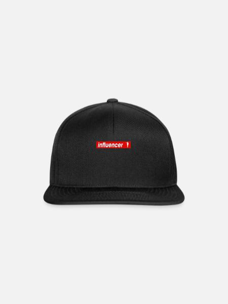 Fantastic Influencer Tshirt Design - Snapback Cap - Schwarz/Schwarz