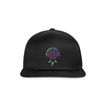 Leben Tanzen Genießen Lieben - Snapback Cap - Schwarz/Schwarz - Vorne