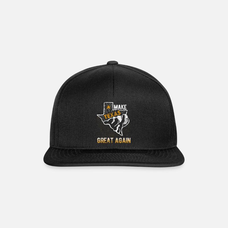 Texas - Snapback Cap - Schwarz/Schwarz