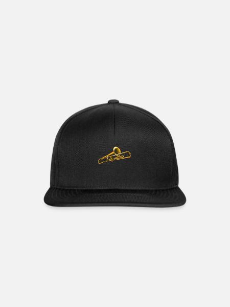 Blasinstrument - Snapback Cap - Schwarz/Schwarz