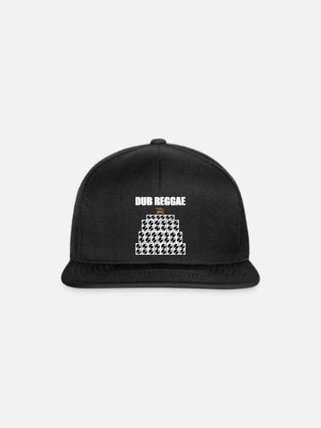 Dub Soundsystem Reggae - Snapback Cap - Schwarz/Schwarz