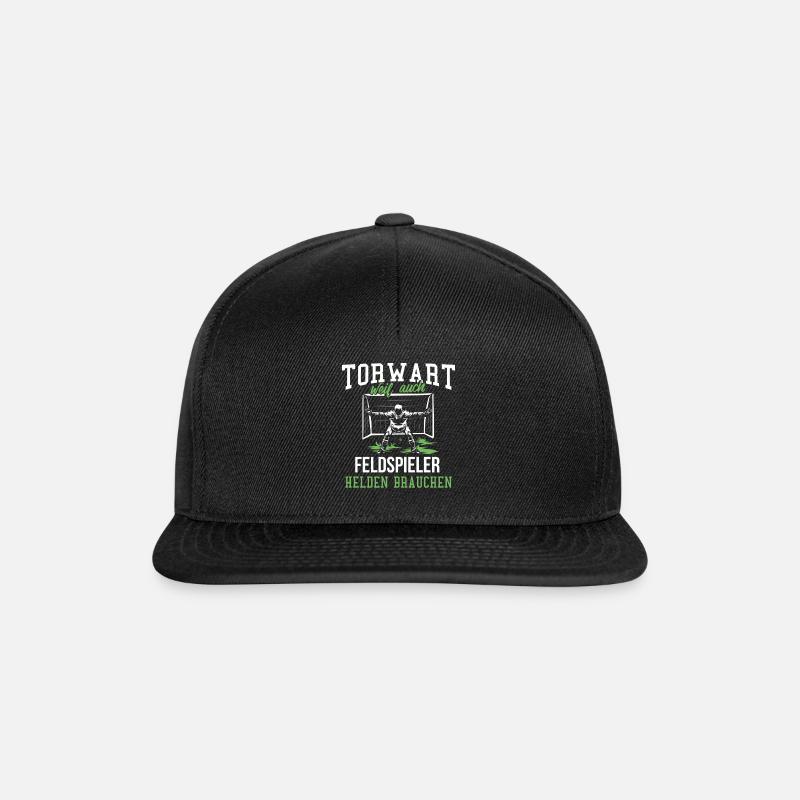Fußball - Snapback Cap - Schwarz/Schwarz