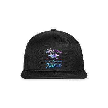 Infirmière - Casquette snapback - noir/noir - Devant