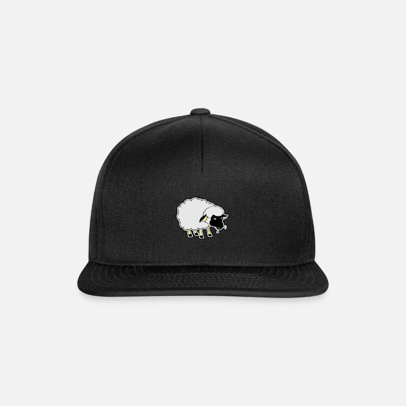 Schwarzes Schaf - Snapback Cap - Schwarz/Schwarz