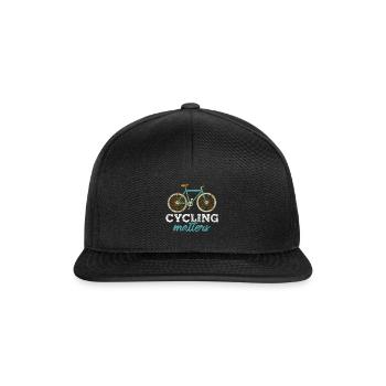 Radfahren - Snapback Cap - Schwarz/Schwarz - Vorne