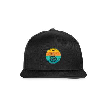 unicycle - Snapback Cap - black/black - Front