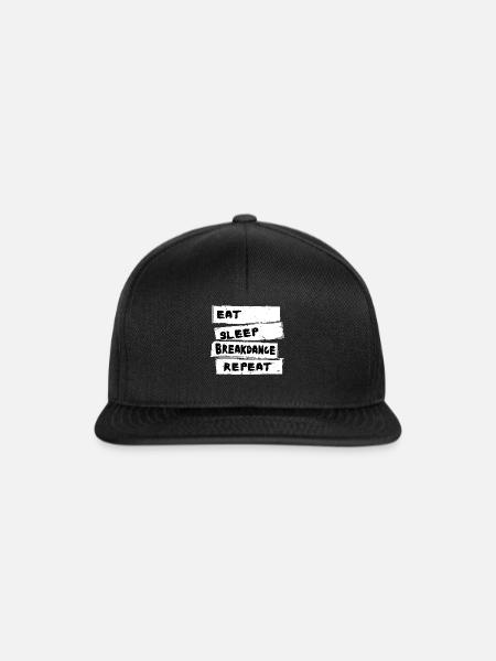 Breakdance - Breakdance Tshirt - Snapback Cap - Schwarz/Schwarz