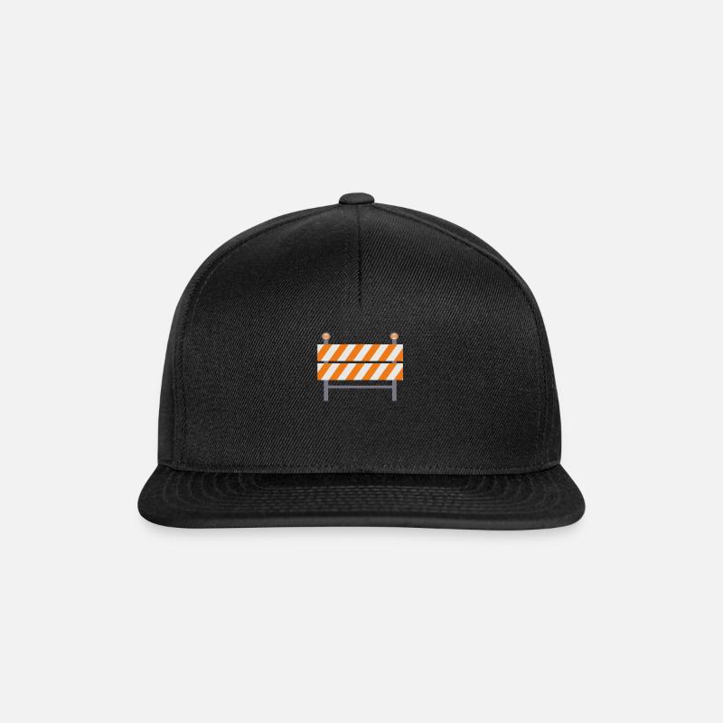 Bauarbeiter - Snapback Cap - Schwarz/Schwarz