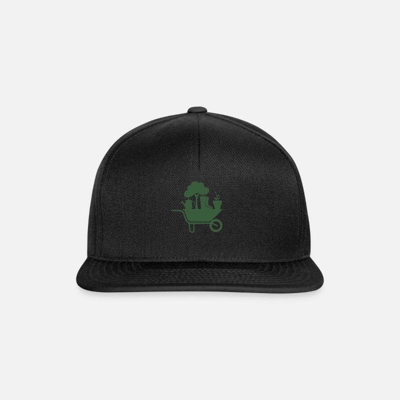 garden - Snapback Cap - black/black