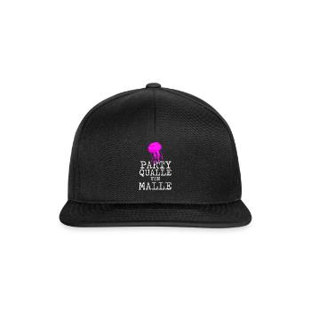 Party jellyfish from Malle - Snapback Cap - black/black - Front