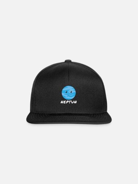 Neptun - Snapback Cap - Schwarz/Schwarz