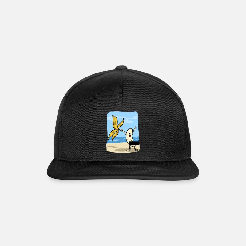 Summer Banana - Snapback Cap - Schwarz/Schwarz
