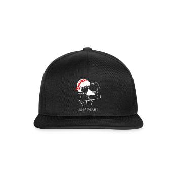 Young Strong Woman - Snapback Cap - black/black - Front