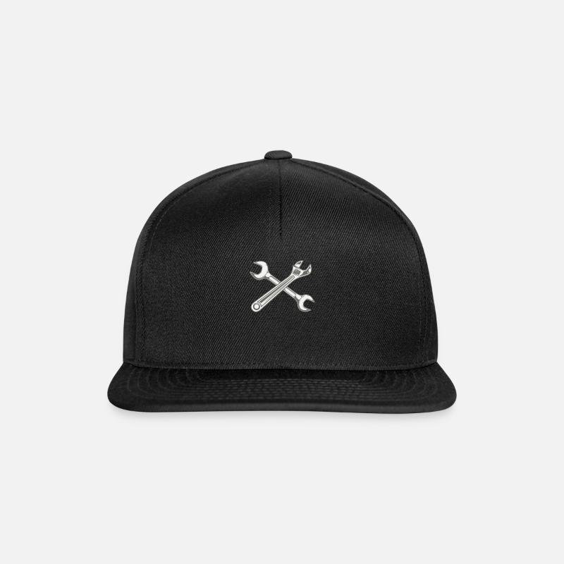 Mechaniker - Snapback Cap - Schwarz/Schwarz