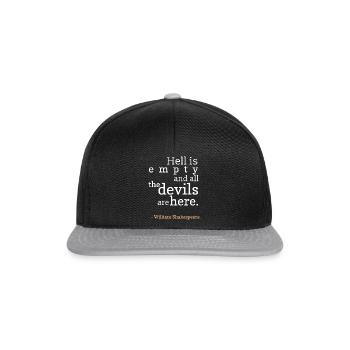 Shakespeare Drama Littérature - Casquette snapback - noir/gris - Devant