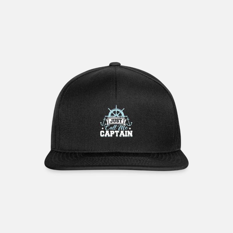 Just call me Captain - Snapback Cap - Schwarz/Schwarz